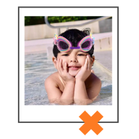 Duikbril unicorn regenboog paars